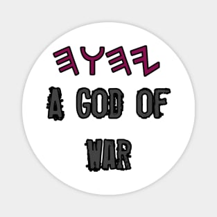 YHWH A God Of War Magnet